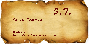 Suha Toszka névjegykártya